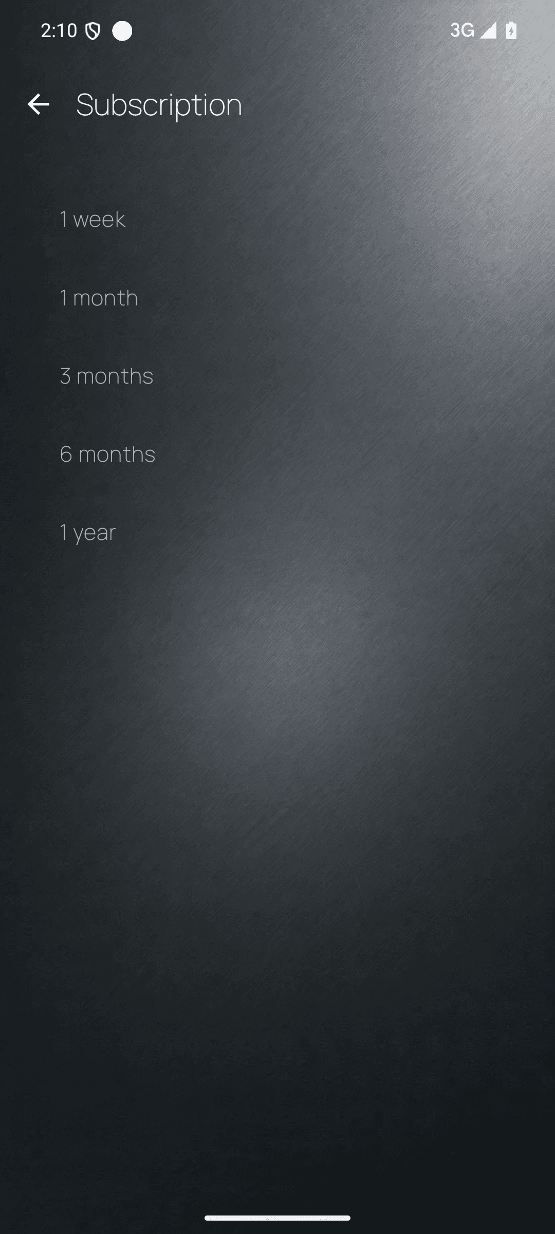 Subscription plans